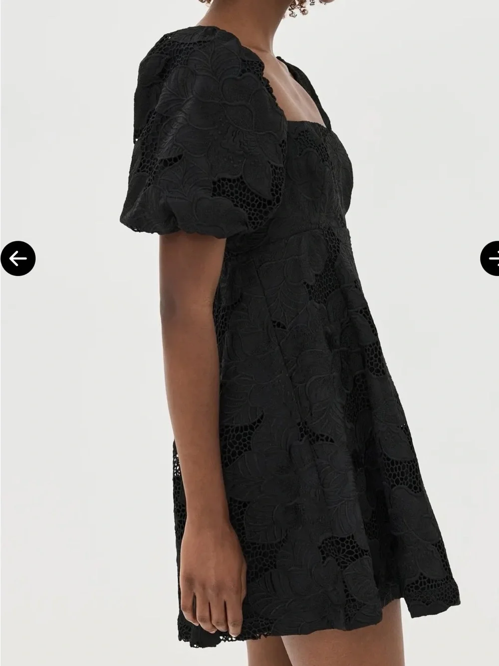 Hill House Black Lace Mini Dress, NWT, SZ Meduim - Picture 3 of 16